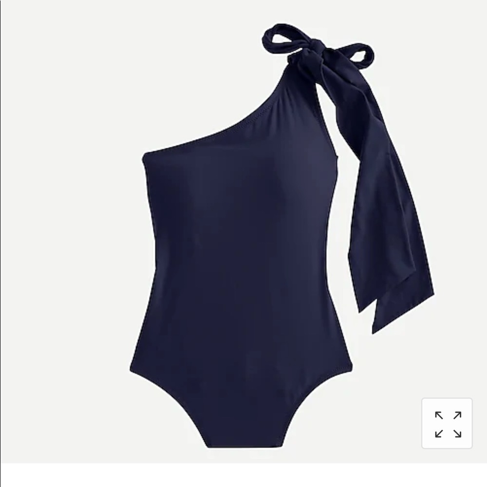 J.Crew Bow-Tie One-Shoulder Swimsuit NWT